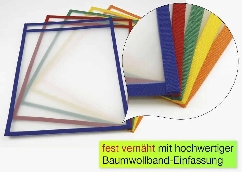Übungs-Blättertaschen abwischbar, 10-tlg.