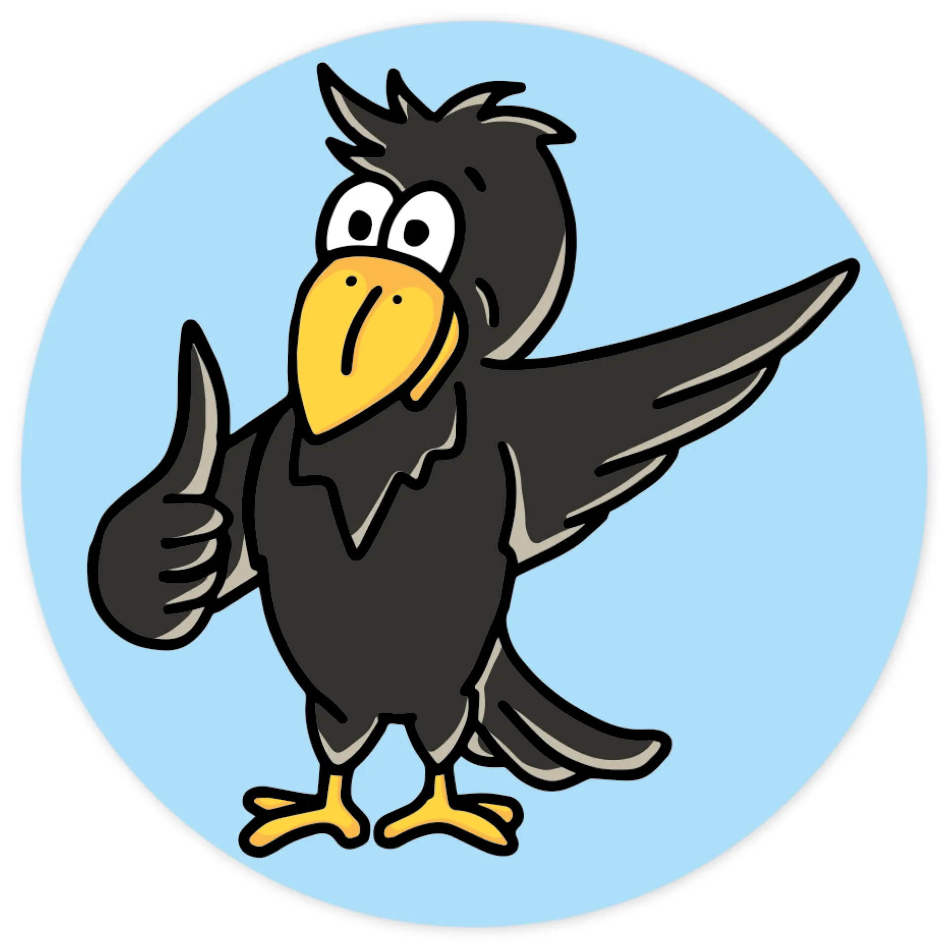 Belobigungs-Aufkleber "Rabe" in Spender-Box, 500 Stück