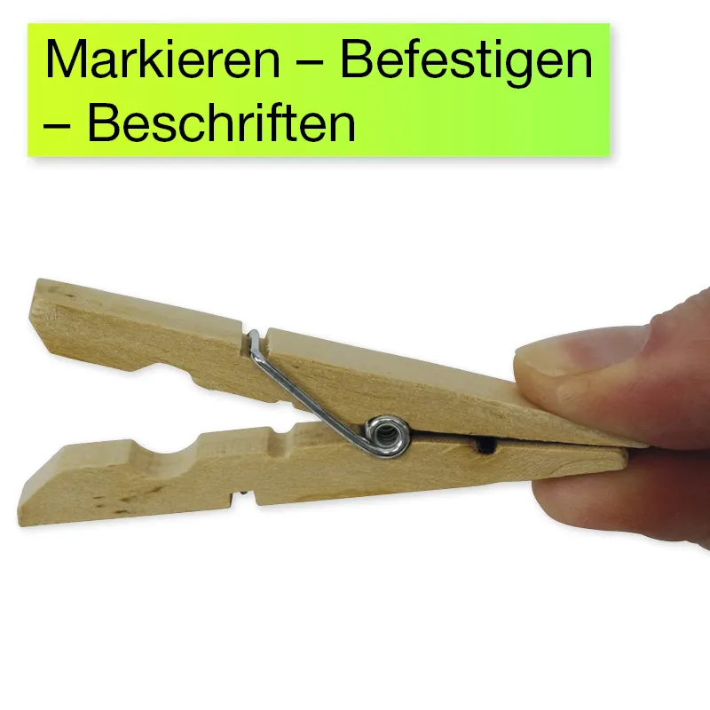 Klammern Holz groß, 50-tlg.