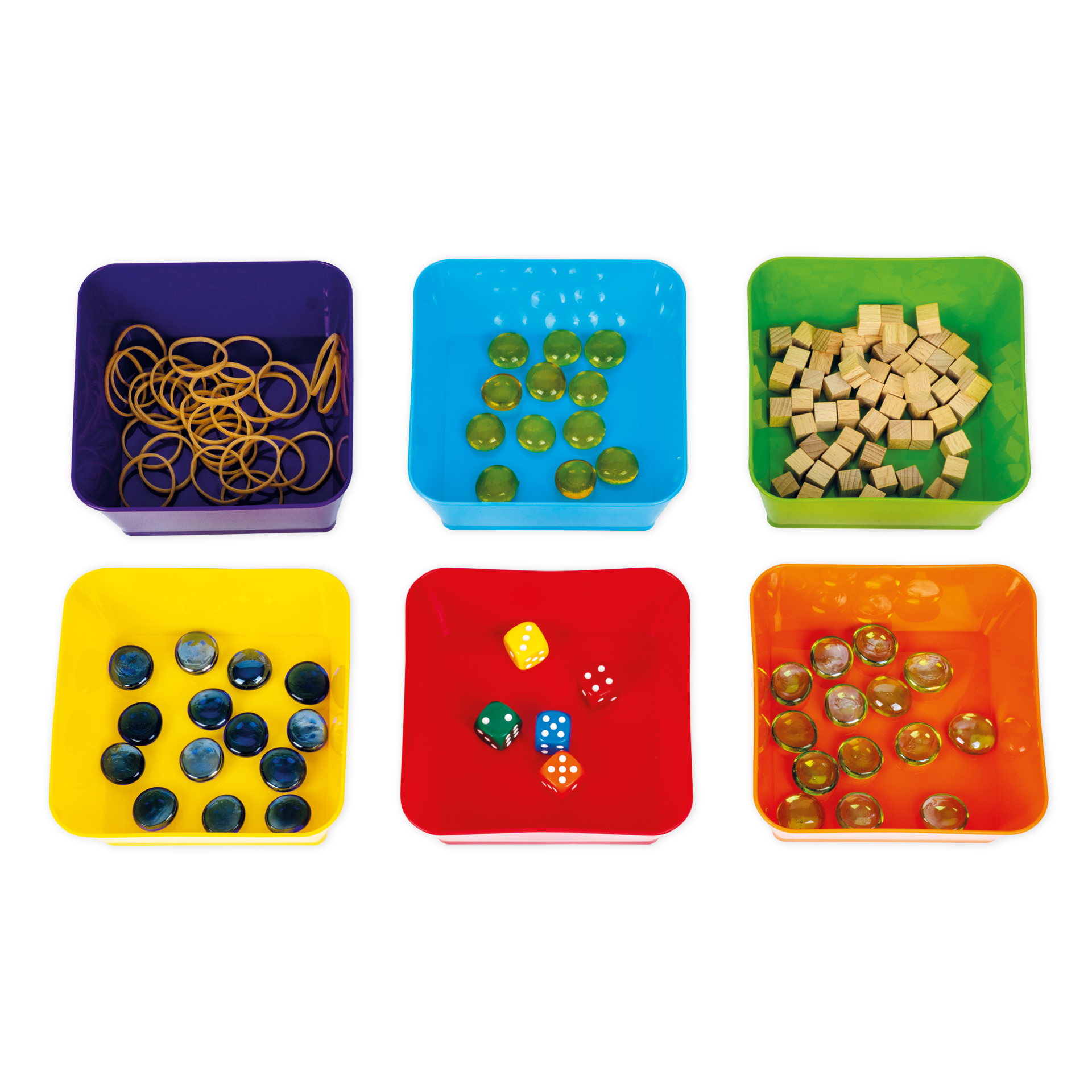 Set Materialschalen quadratisch, 6-tlg.