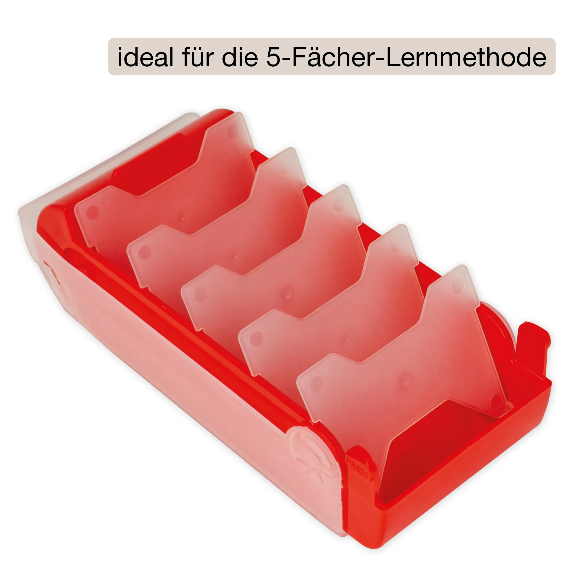 Lern-Karteikasten Kunststoff für A8