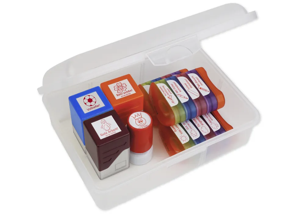 Siebdruck-Stempel-Set "Loben wirkt Wunder" 16-tlg., in Box