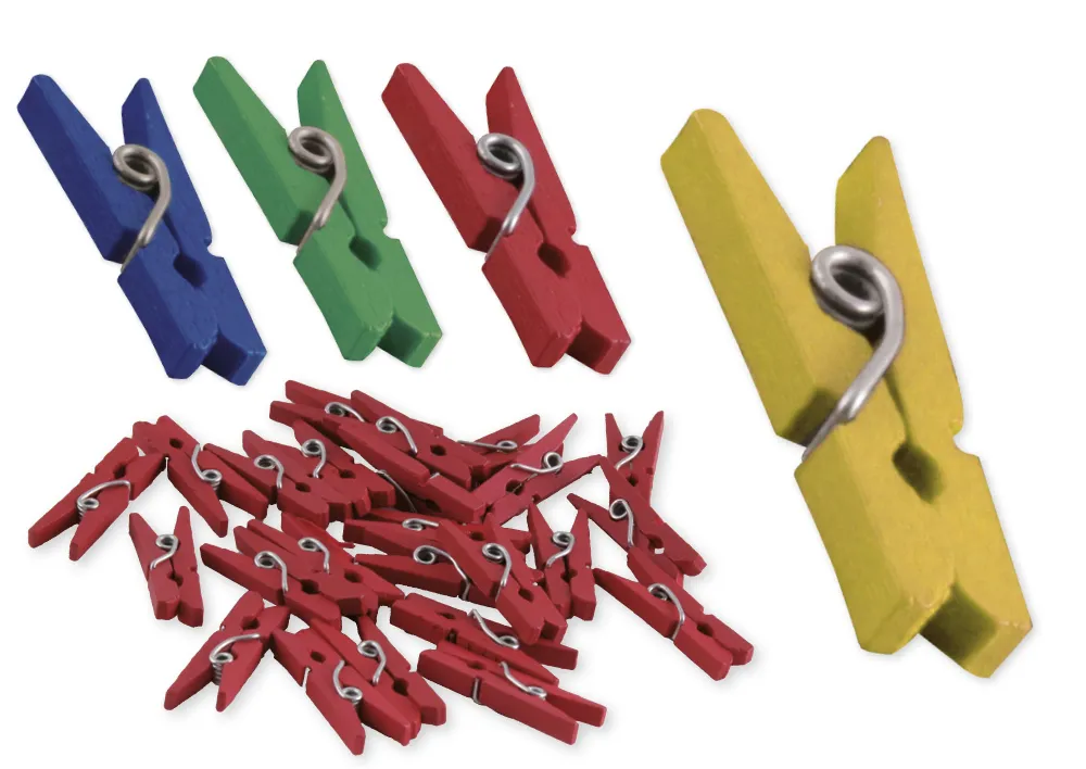 Klammern Holz, 50-tlg.