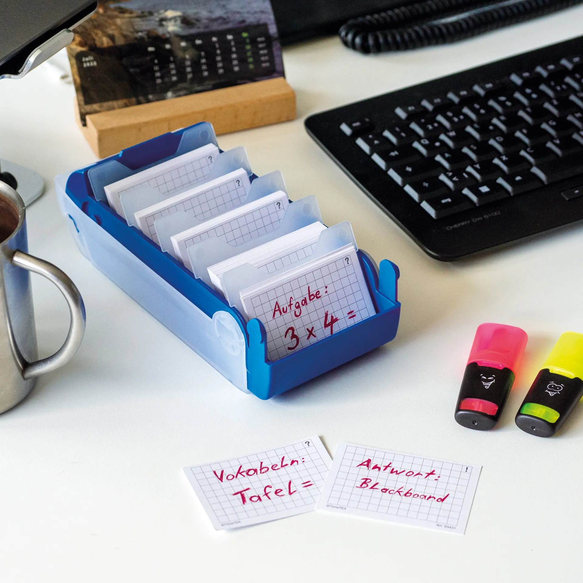 Lern-Karteikasten Kunststoff für A8