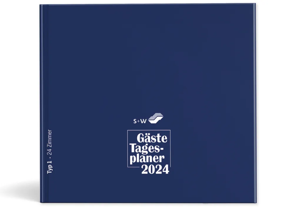 s+w Gäste-Tages-Planer 2026, Typ1, 24 Zimmer
