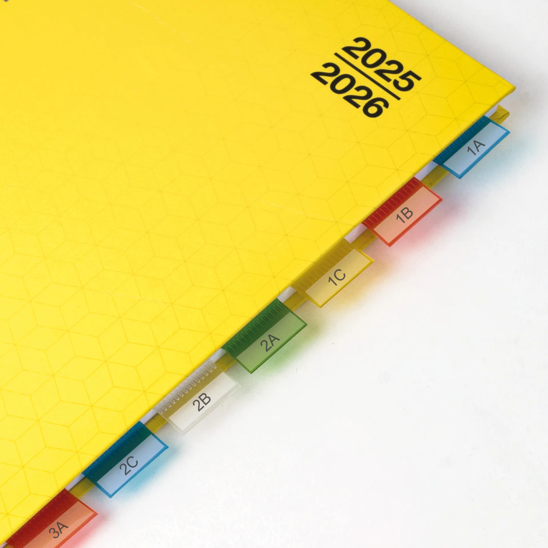 Register-Ecken beschriftbar, 12-tlg., aus Kunststoff-Folie