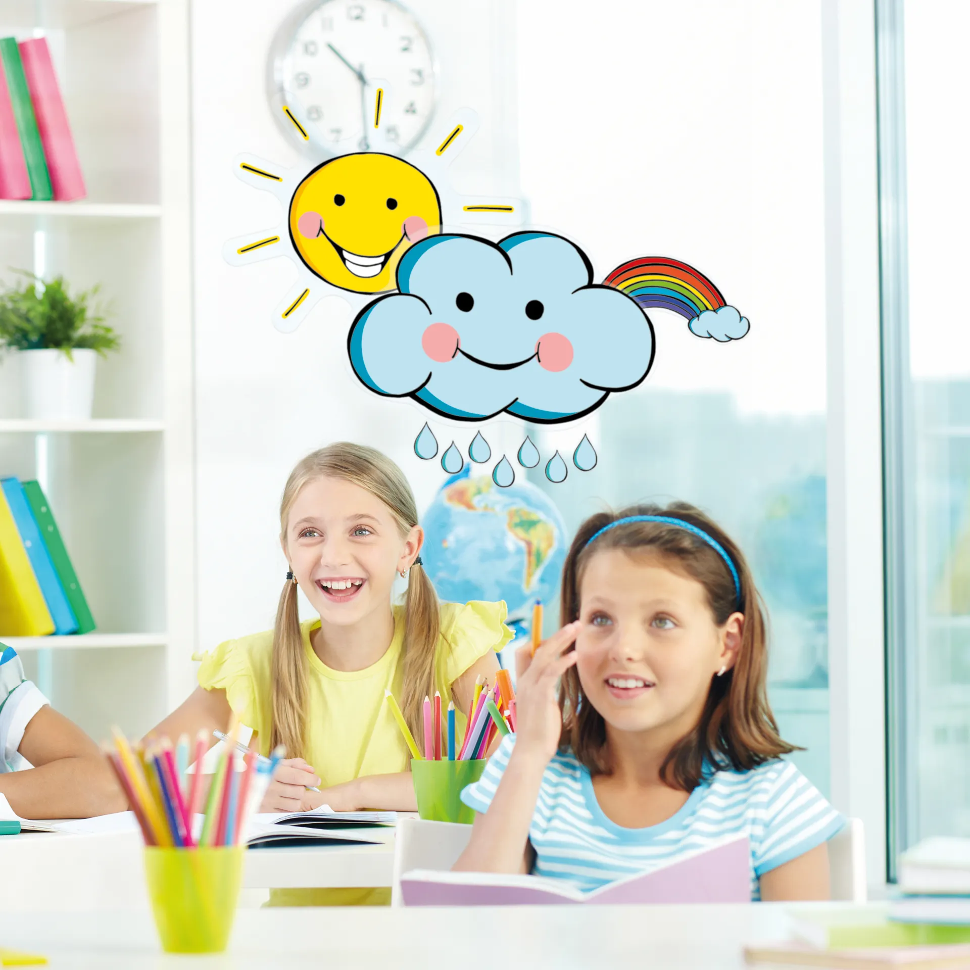 Fensterfolien "Wetter", statisch, 6-tlg.