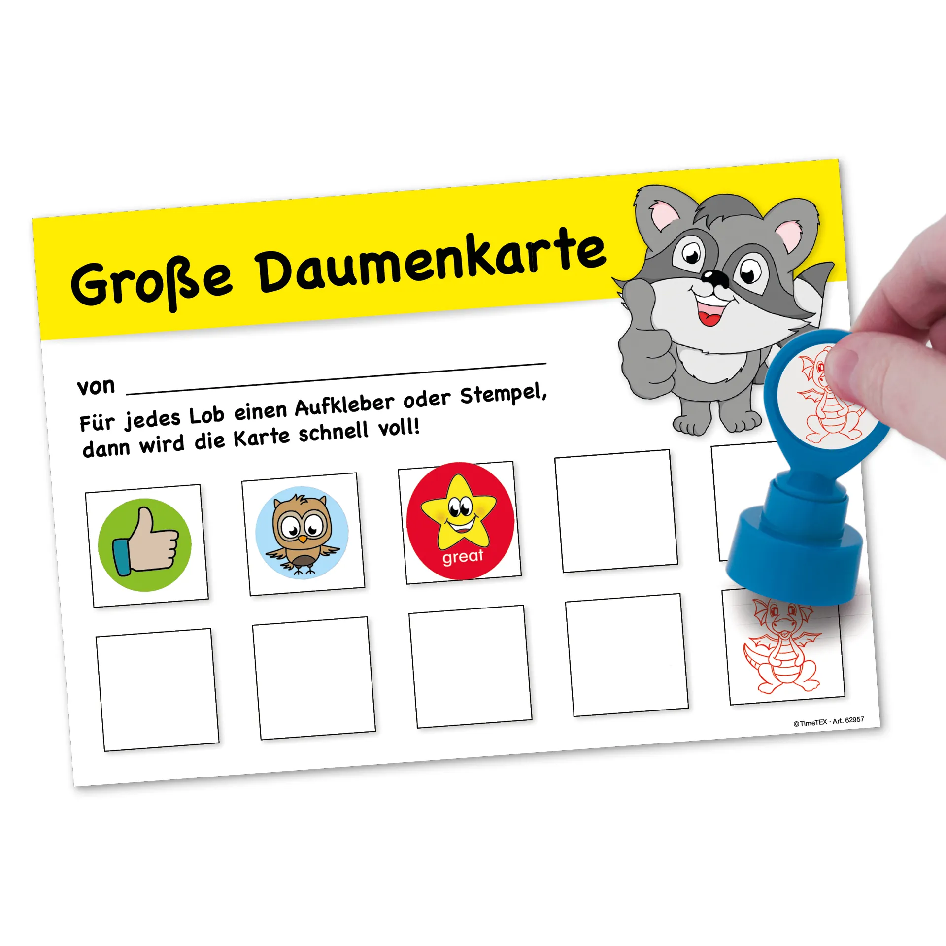 "Daumen-Hoch" Sammelkarte, 25-tlg.