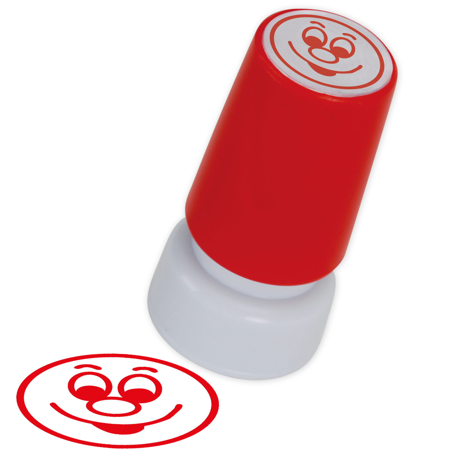 Stempel, Gesicht lachend