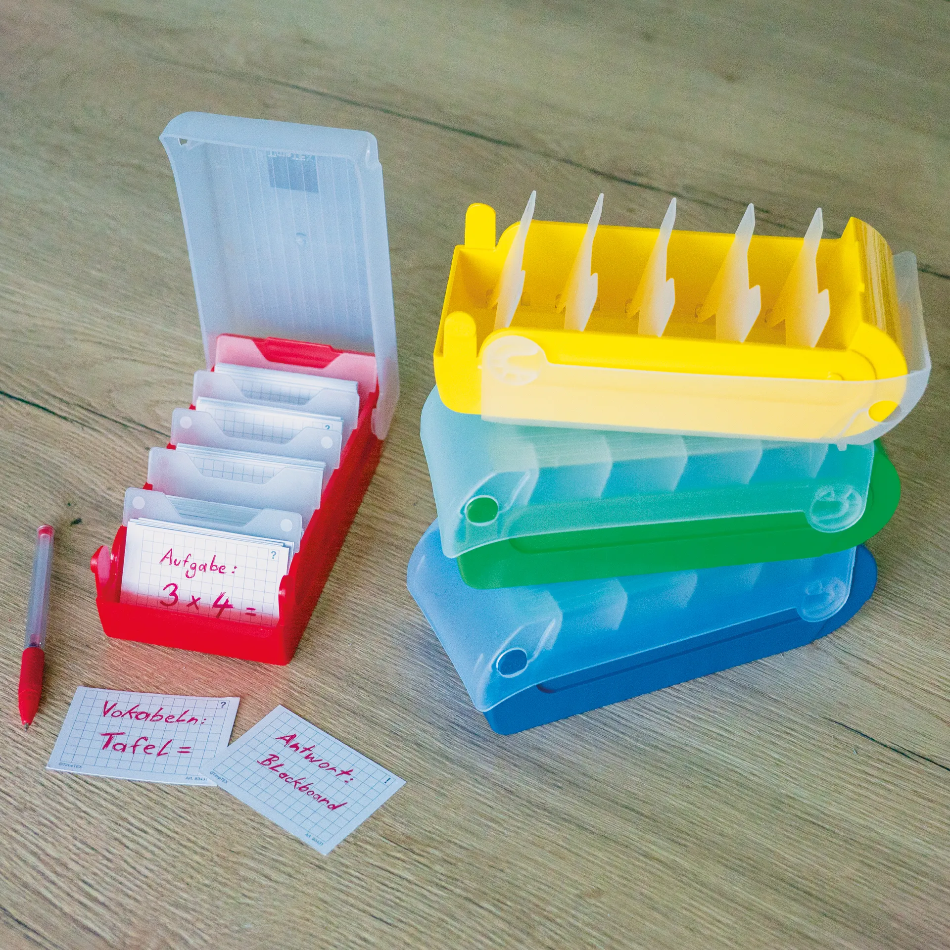 Lern-Karteikasten Kunststoff für A8