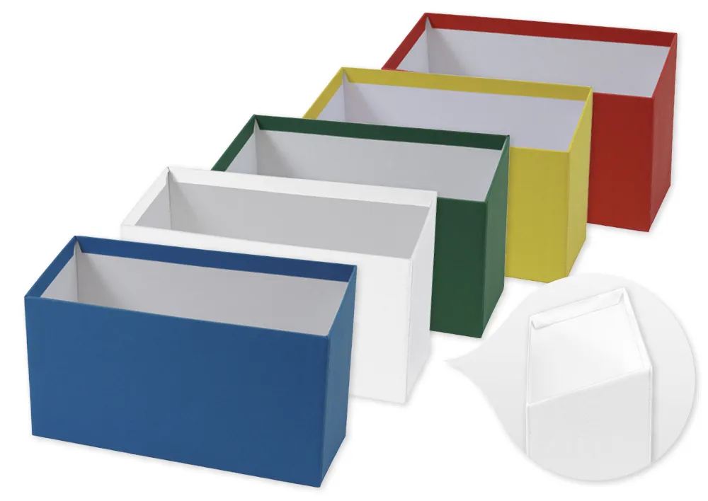 Karteikasten aus Pappe A6, abfallend