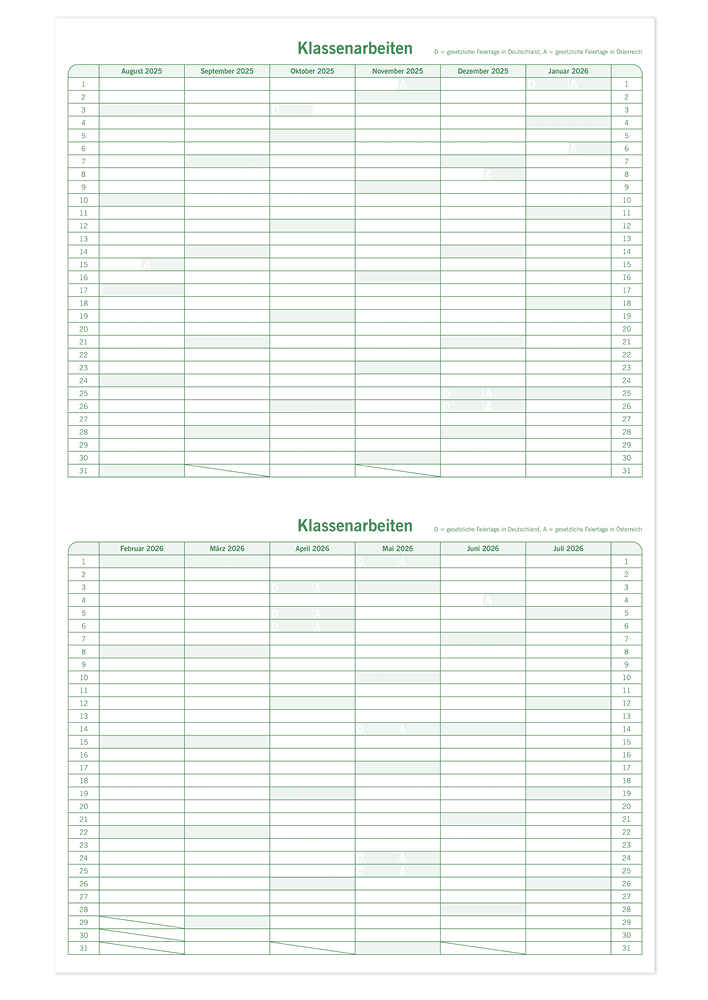 s+w Unterrichts-Planer Edition BLÄTTER A4++ 25/26