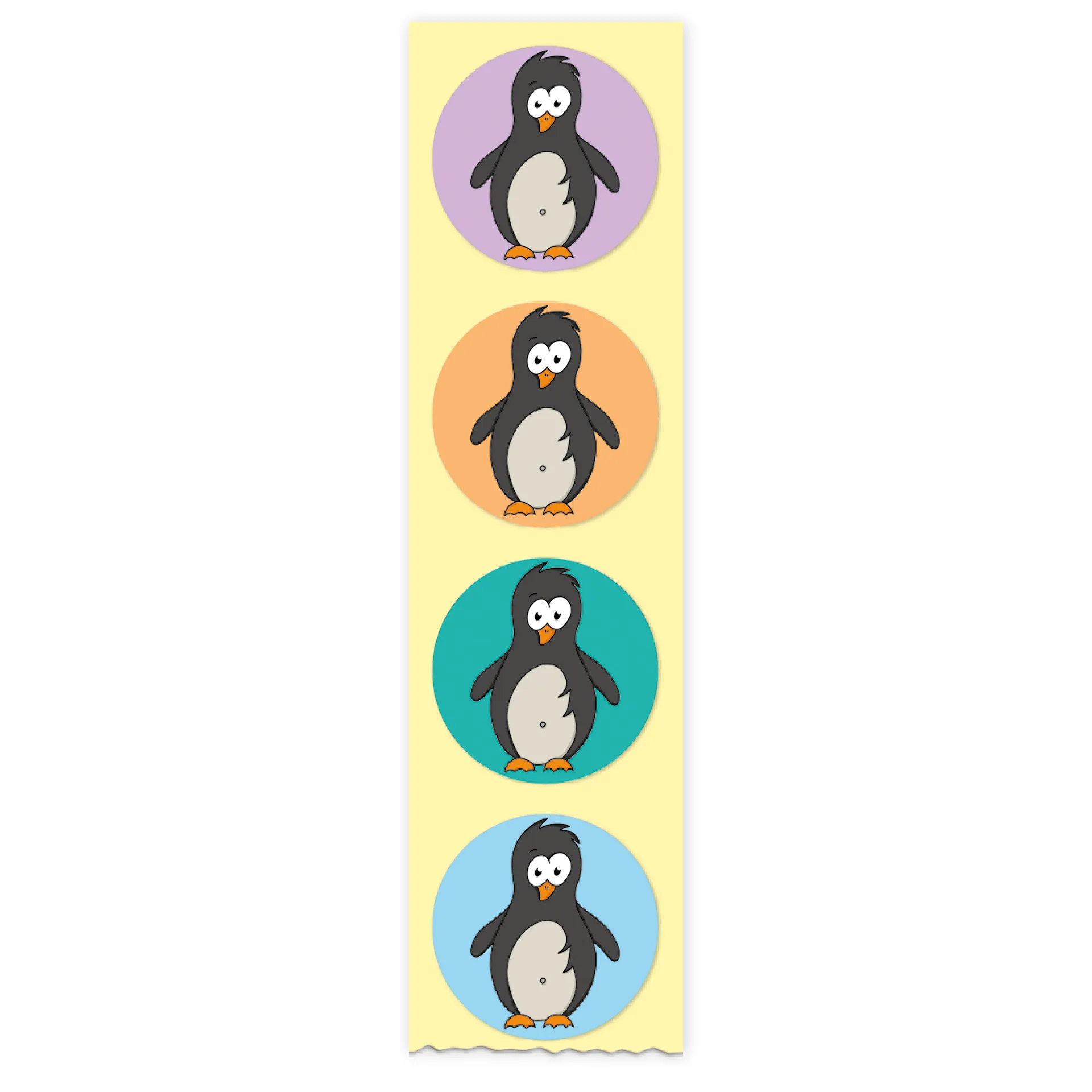 Belobigungs-Aufkleber "Pinguin" in Spender-Box, 500 Stück