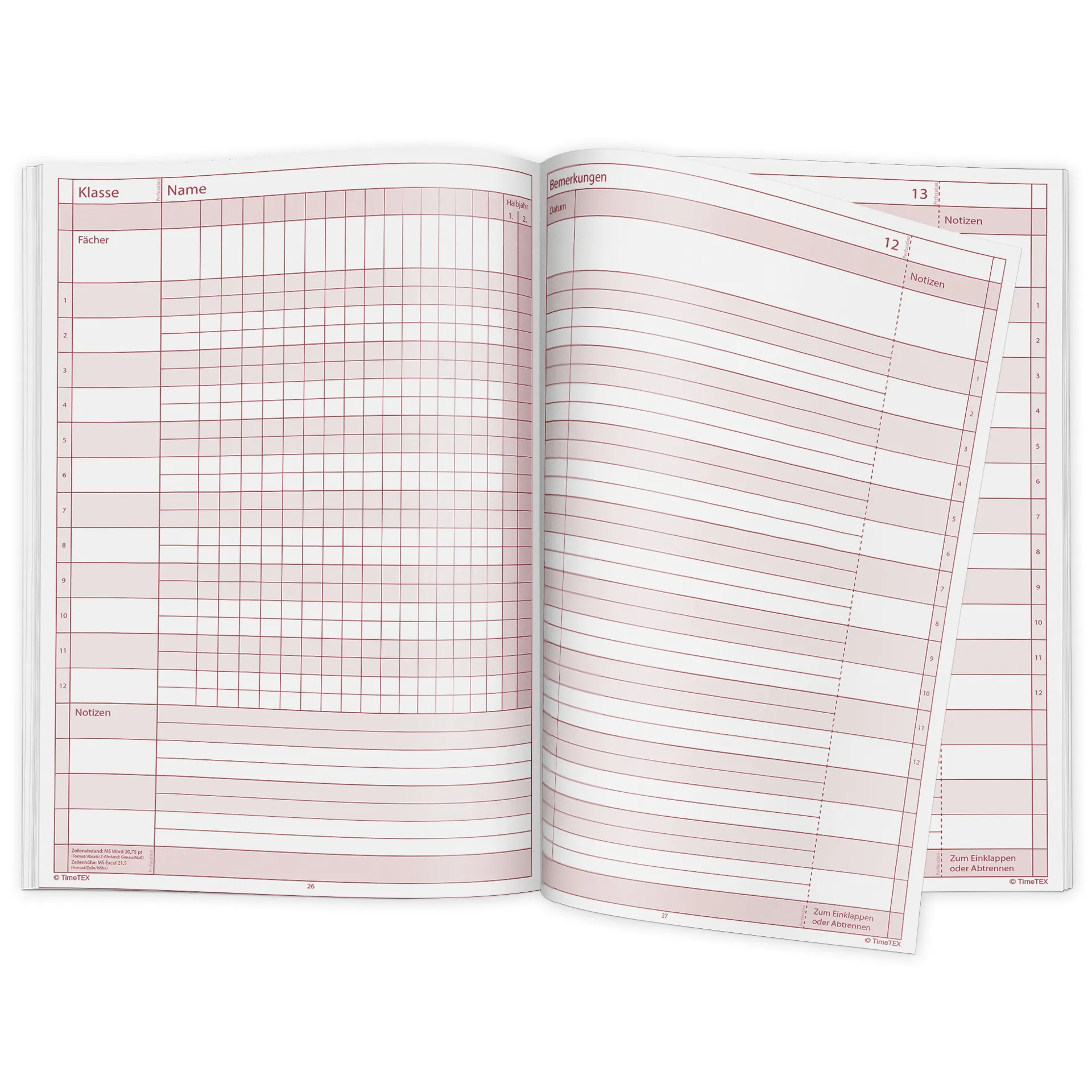 TimeTEX Heft Schüler-Leistung A4