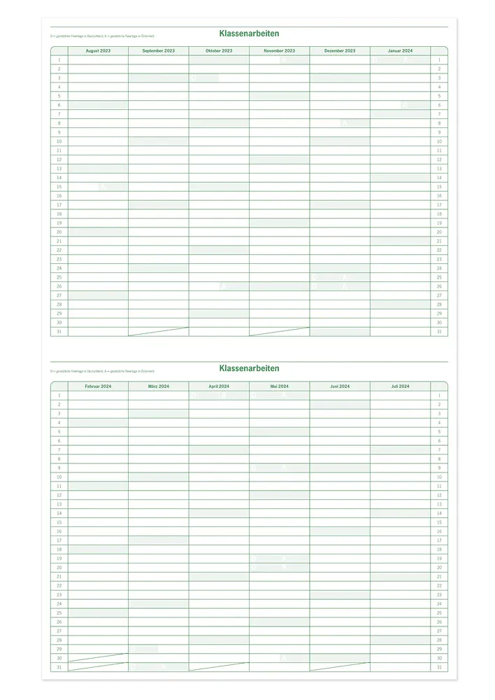 s+w Unterrichts-Planer 24/25 - 10 Stunden
