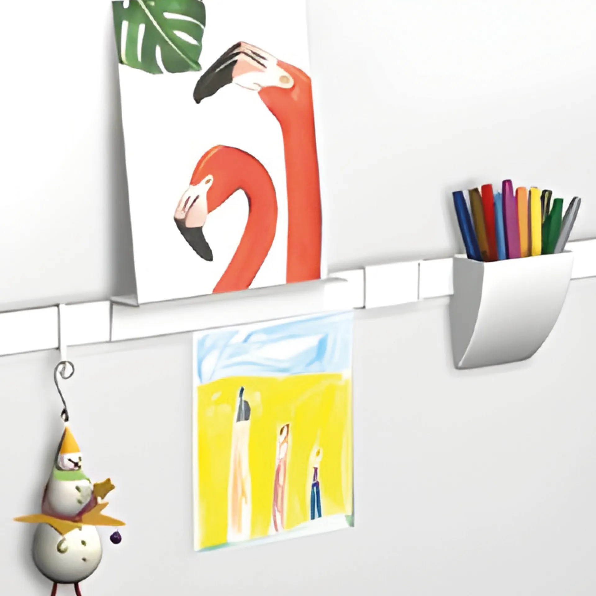 Set Info-Leiste mit Namenschildern + Haken, 21-tlg.