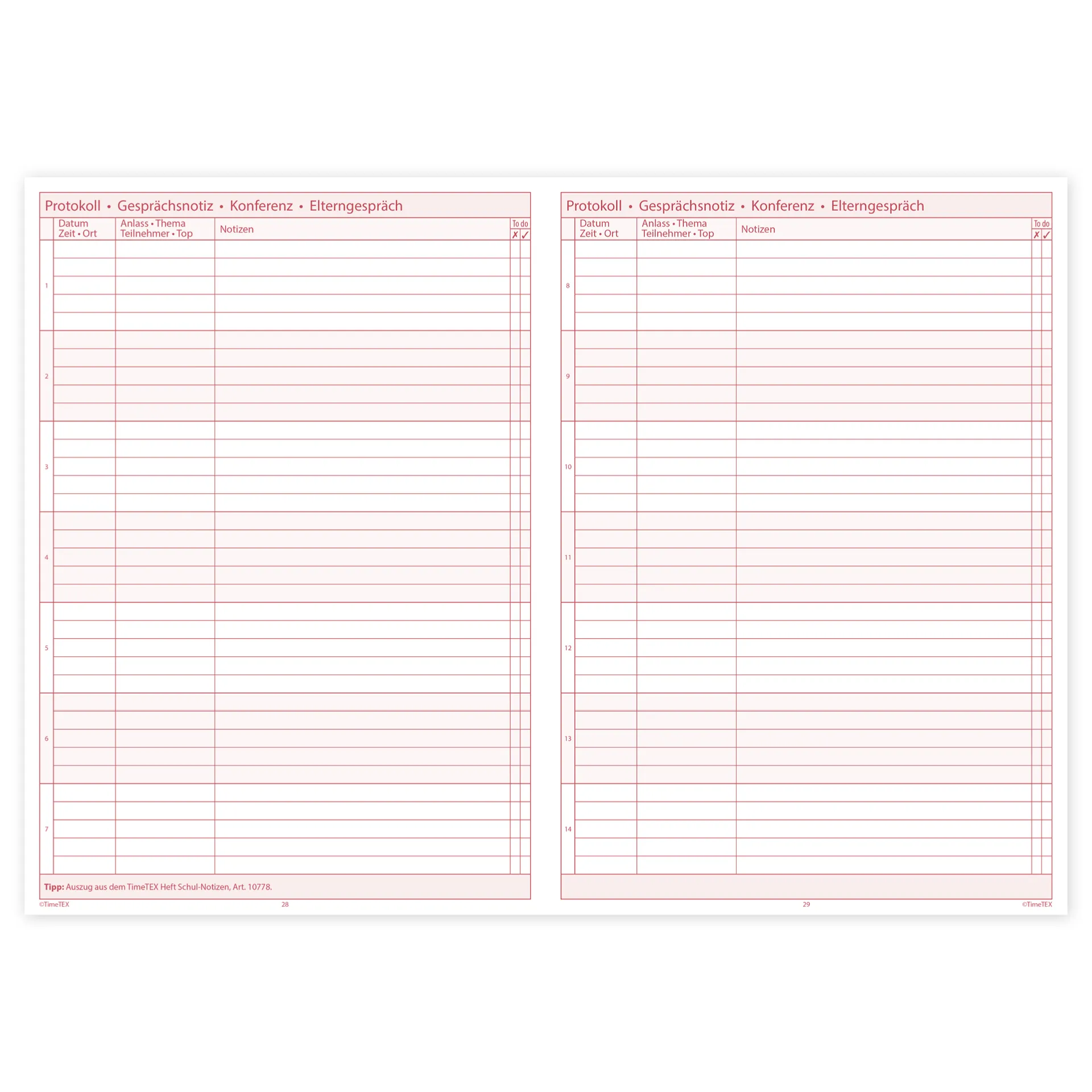 TimeTEX Referendar-Heft A4