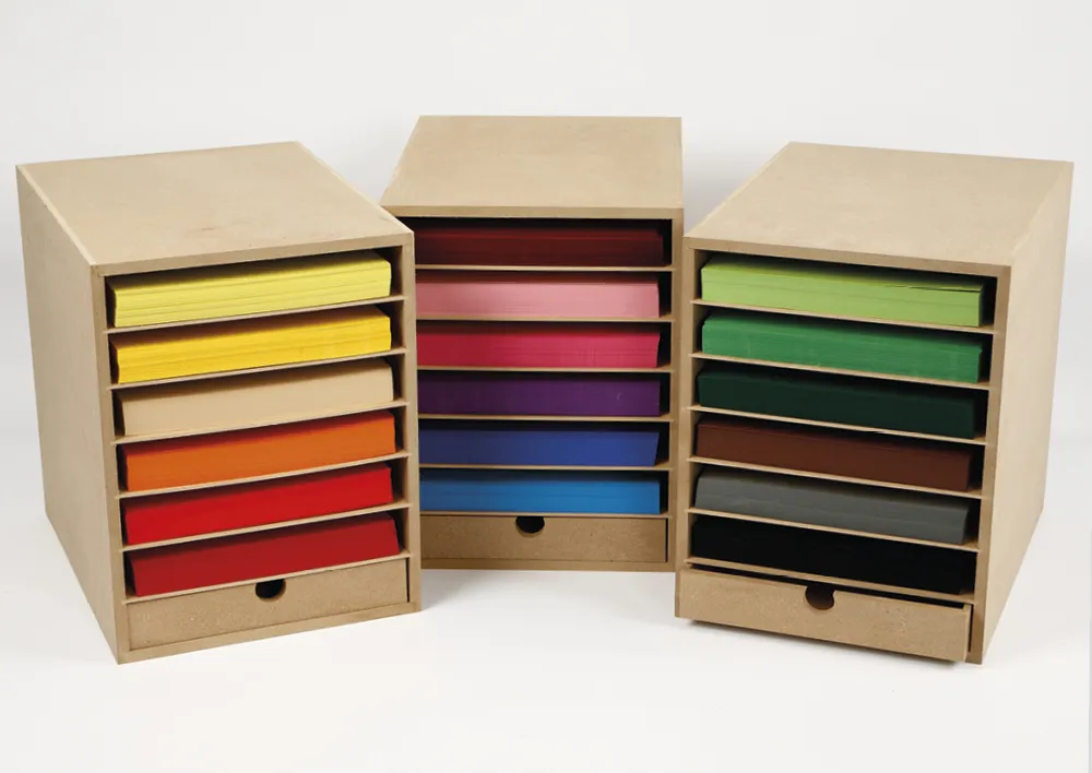 Ablagebox A4 mit 6 Fächer und 1 Schublade