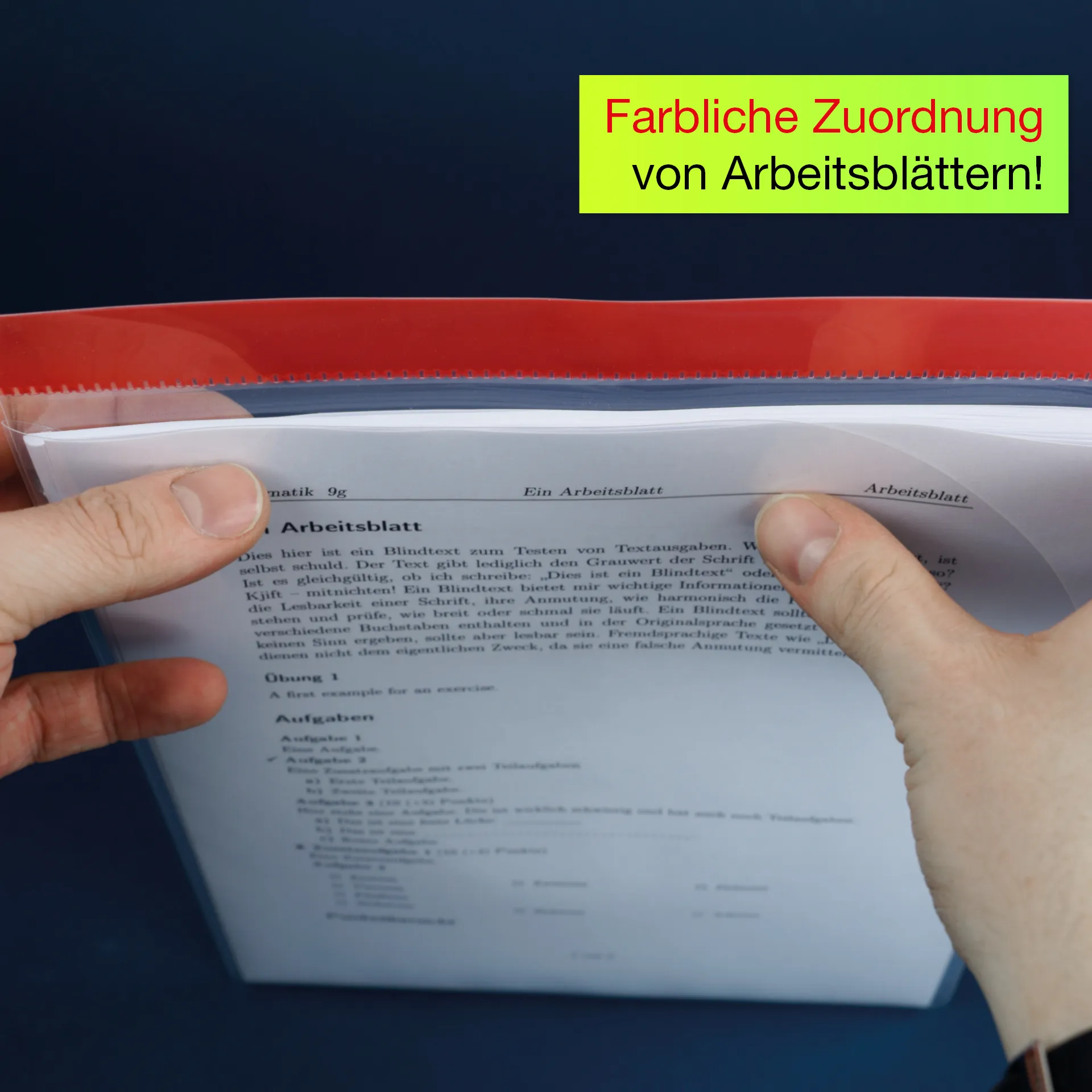 Set Einstecktaschen A4-Plus mit Farbstreifen, selbsthaftend, 5-tlg. Set Einstecktaschen A4-Plus mit Farbstreifen, selbsthaftend, 5-tlg.