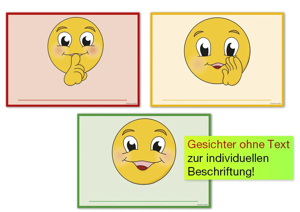 TimeTEX Magnet-Schilder "Schwätz-O-Meter" A4, doppelseitig, 3-tlg.