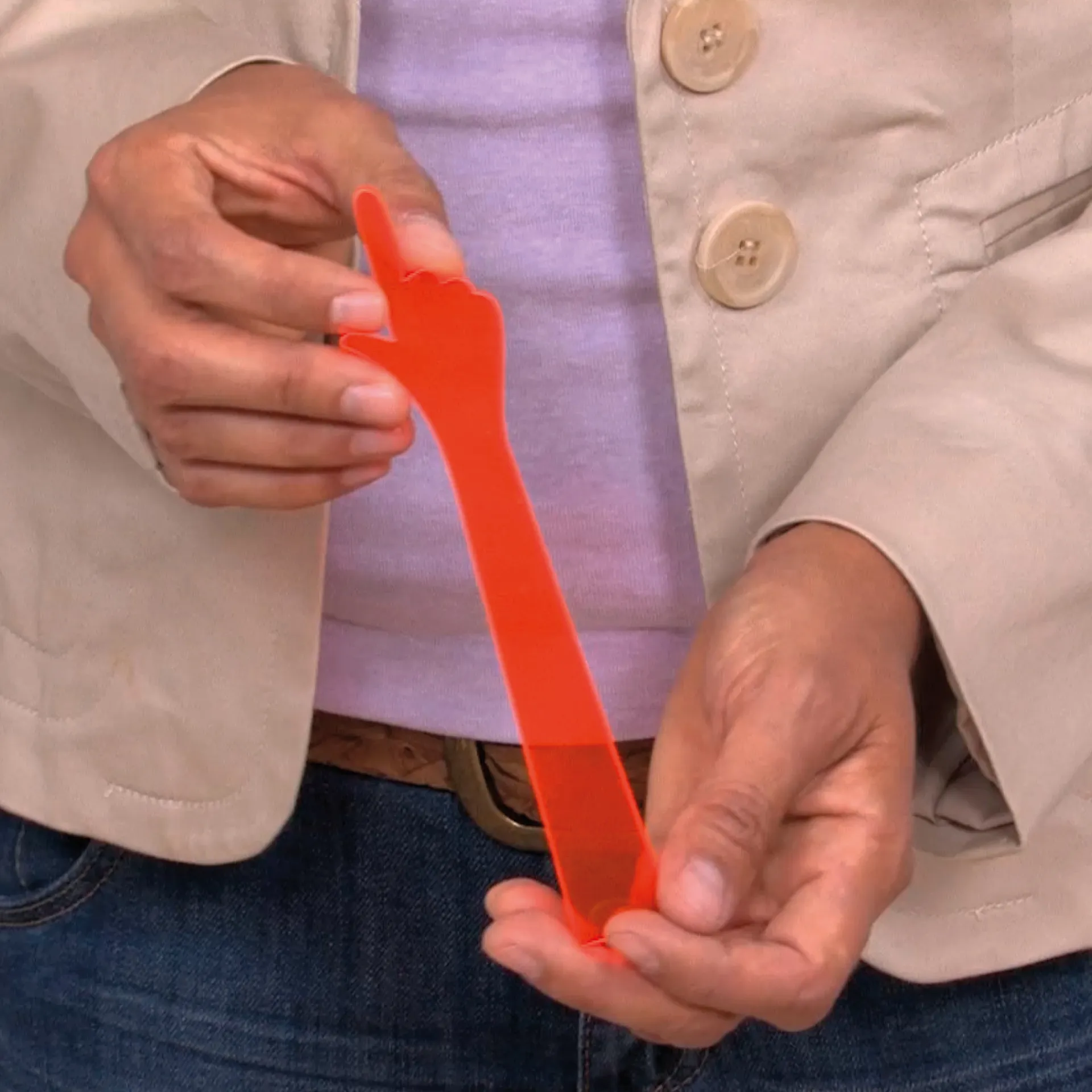 Zeige-Finger für OHP-Präsentation