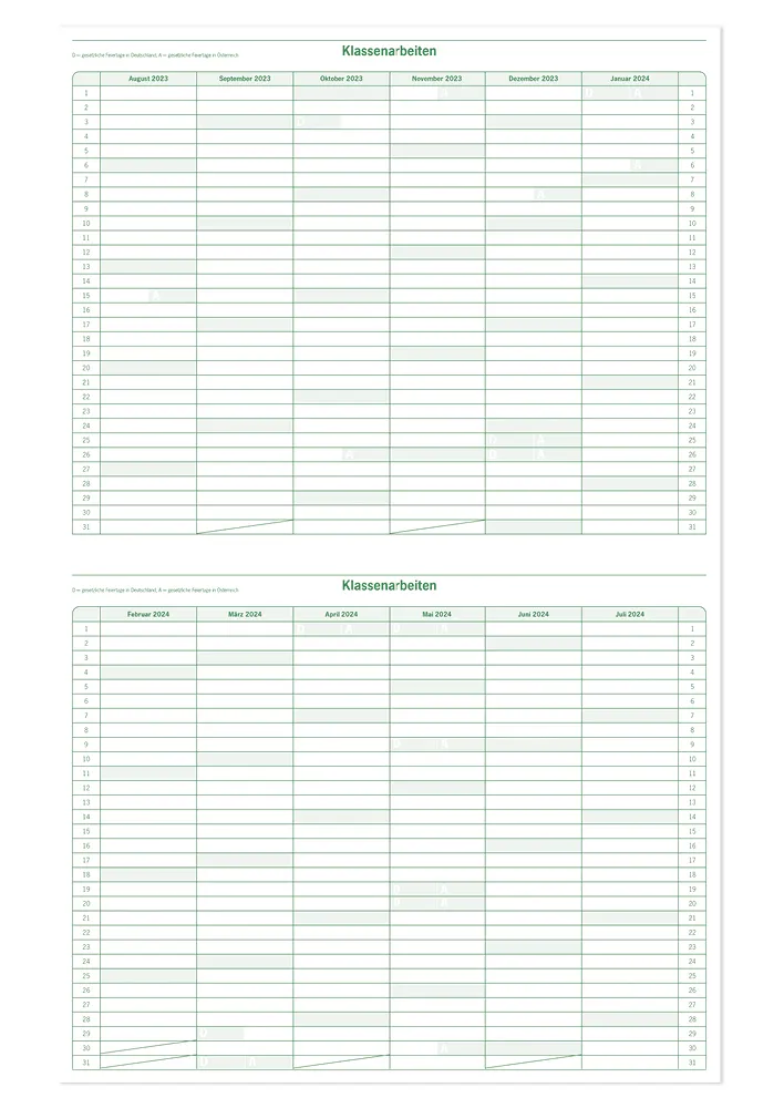 s+w Unterrichts-Planer 25/26 Flexi - 10 Stunden
