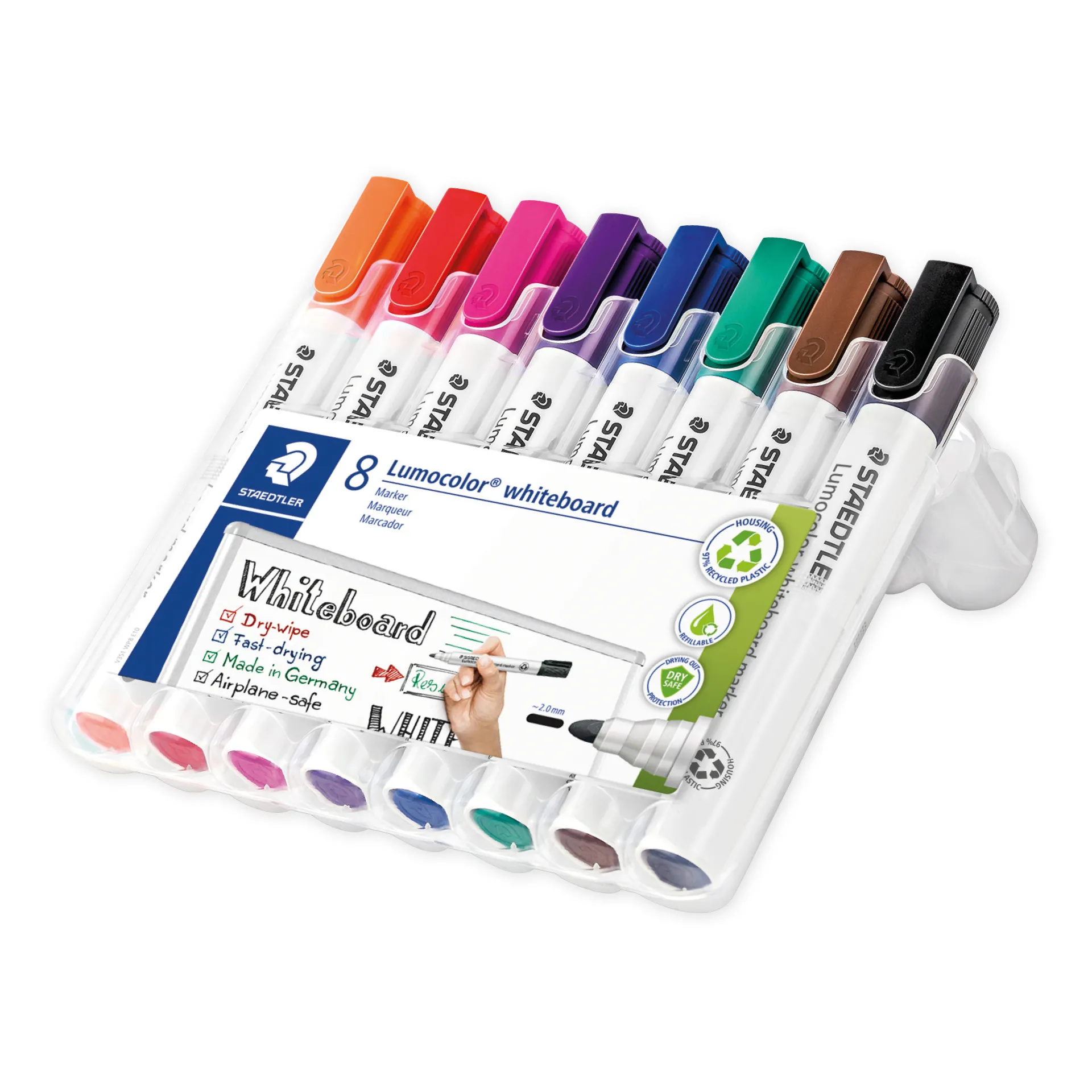 Staedtler Lumocolor Whiteboard-Marker, 8-tlg.