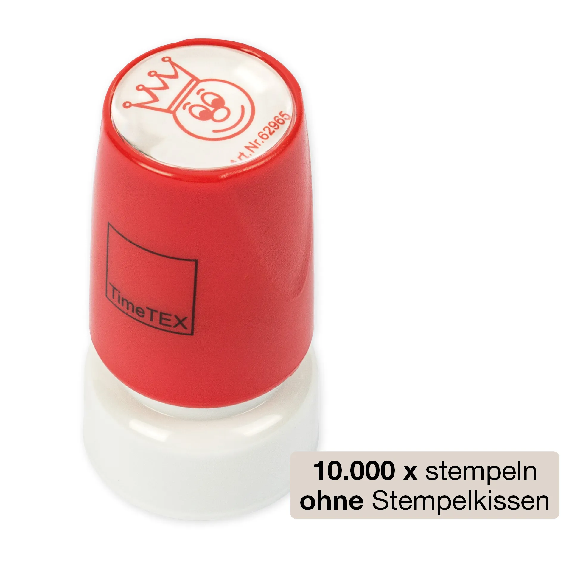 Stempel, Gesicht mit Krone