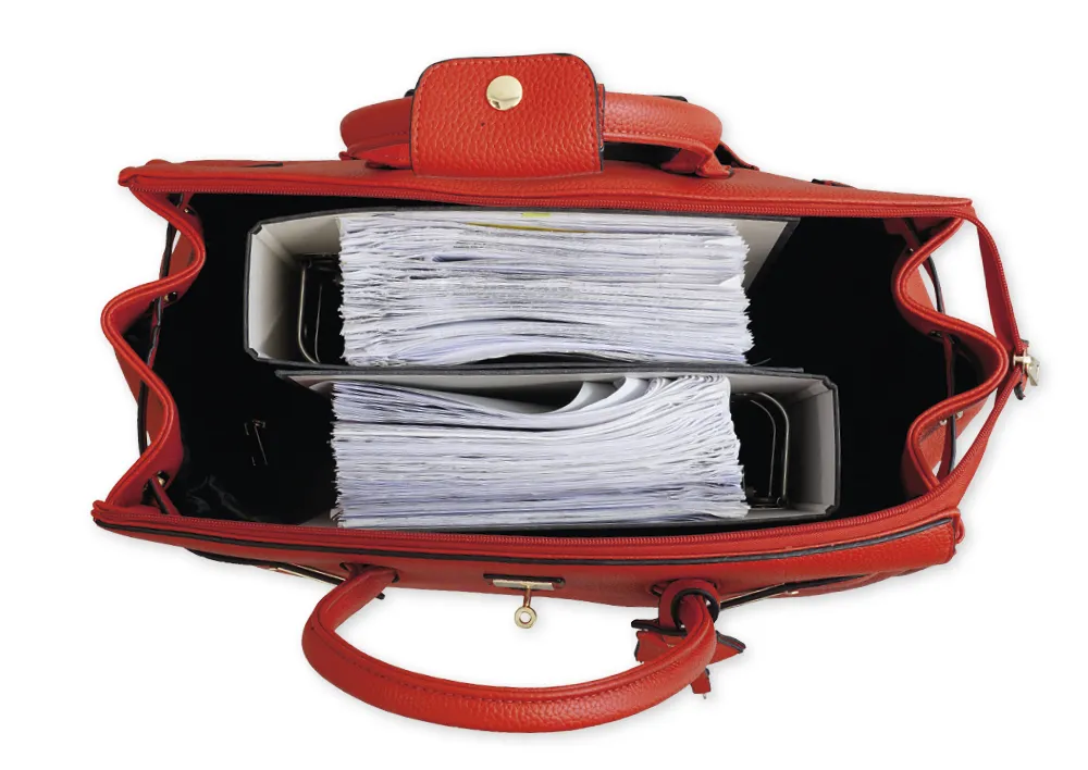 Trolley-Handtasche "Bellissima", rot