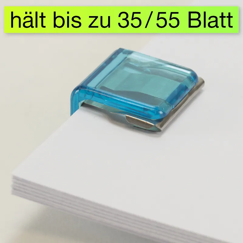 Set Papierstapel-Krallen transparent, 5-tlg.