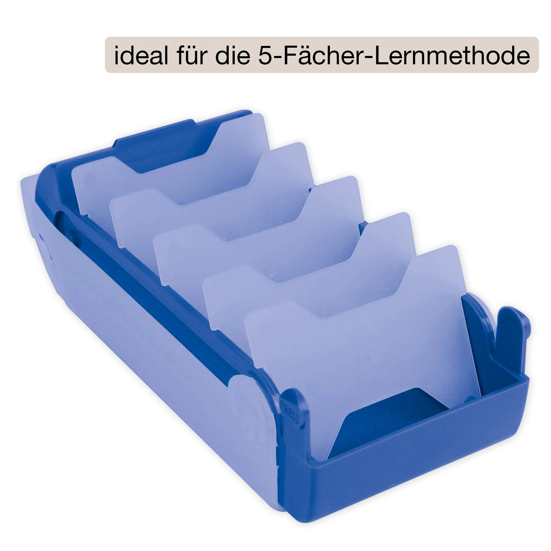 Lern-Karteikasten Kunststoff für A8
