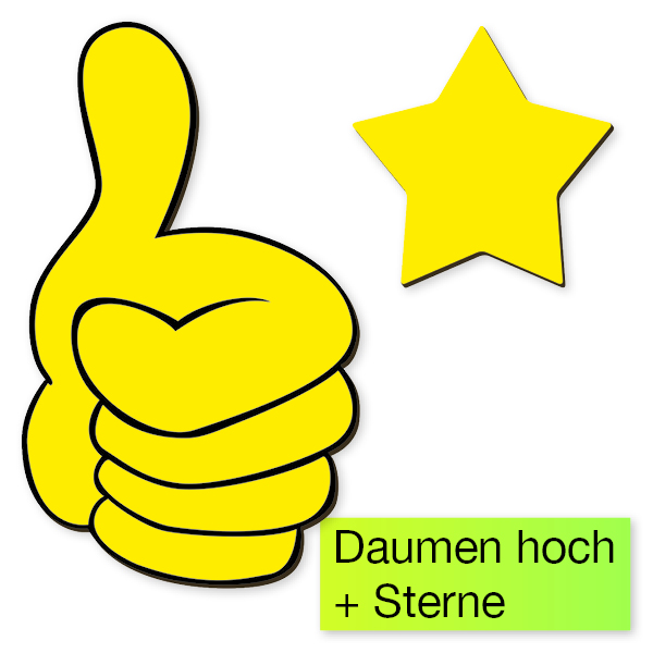 Set Moderations-Sticker divers, magnetisch Set Moderations-Sticker divers, magnetisch