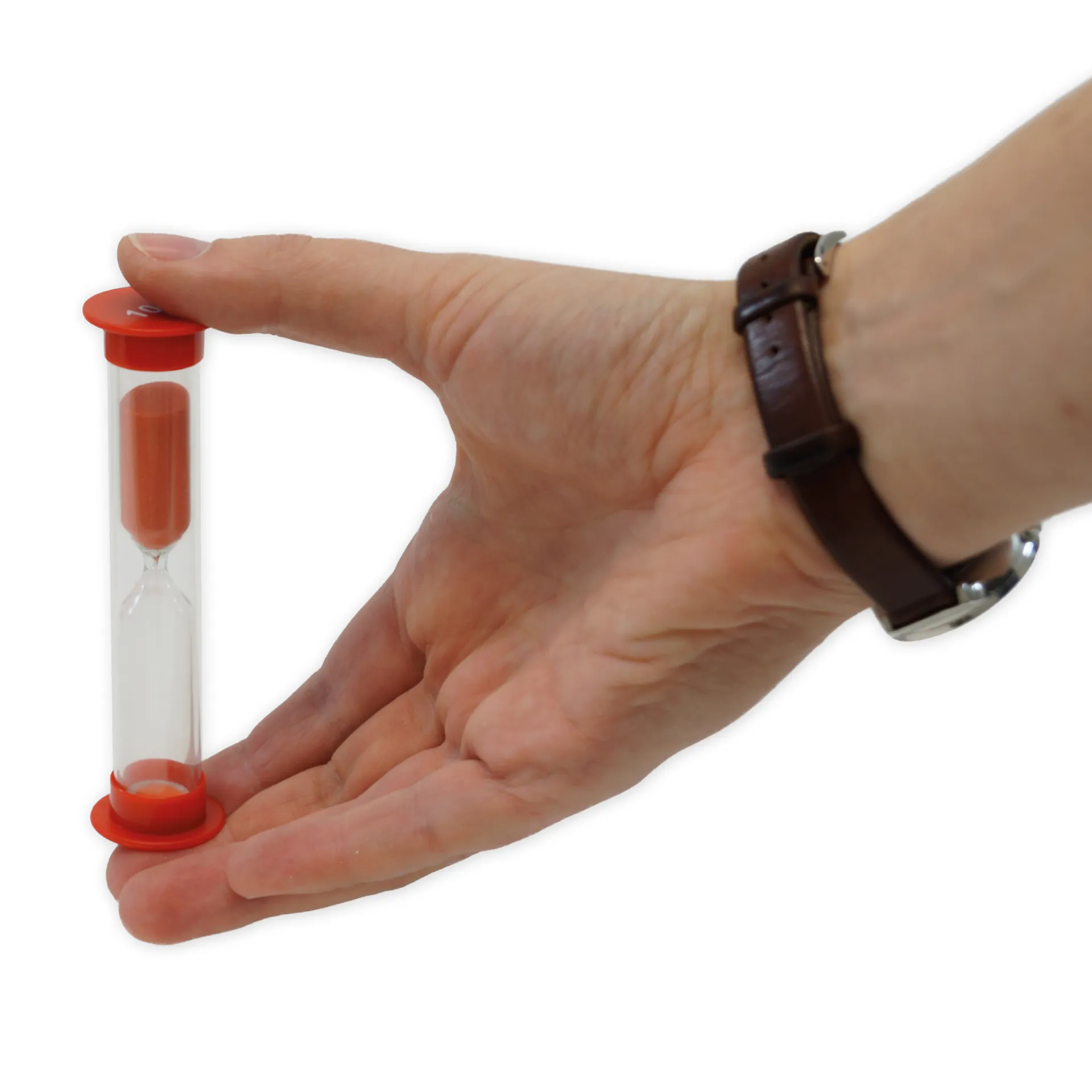 Mix-Sanduhren-Set, 9cm hoch im Koffer