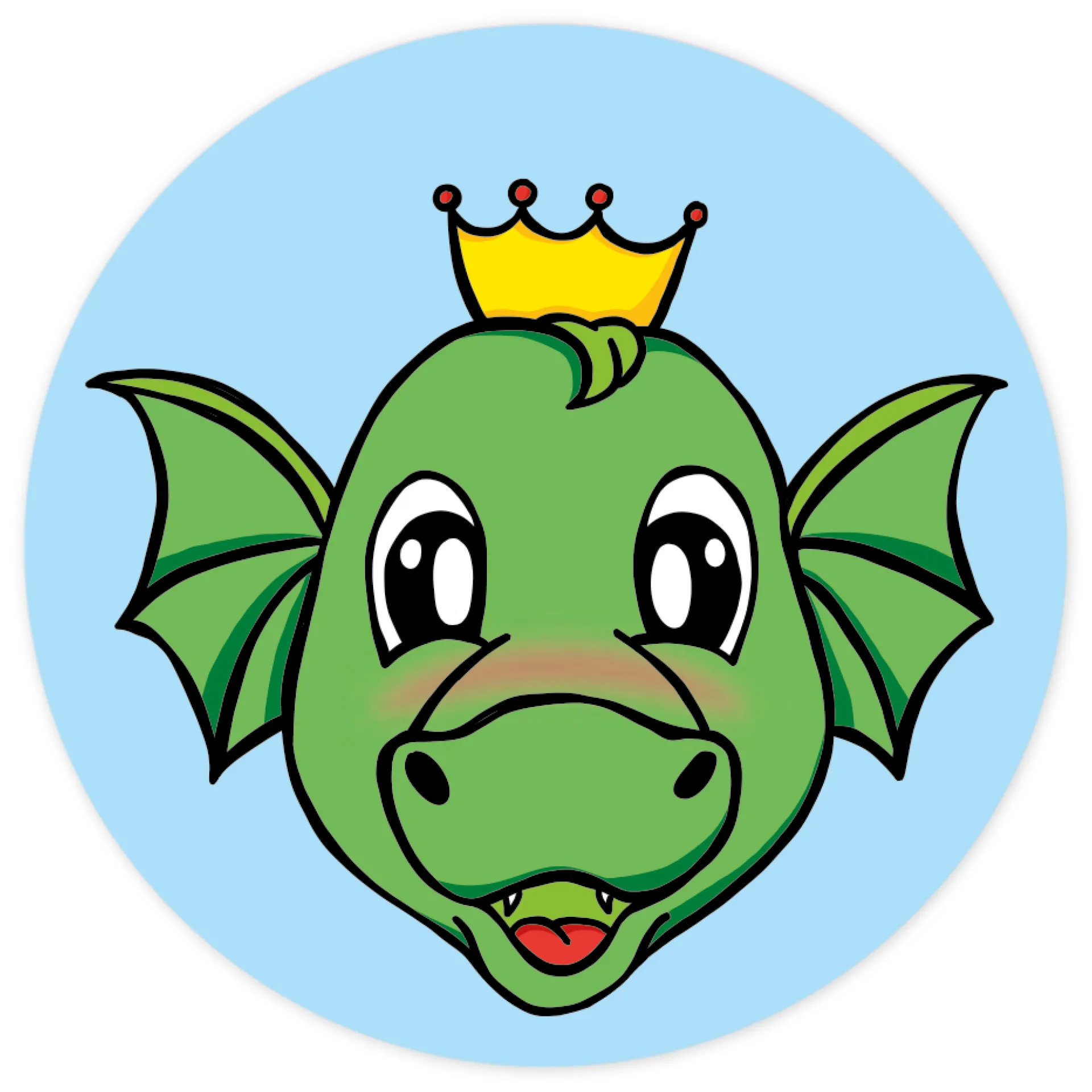 Belobigungs-Aufkleber "Drachen-Gesichter" in Spender-Box, 500 Stück