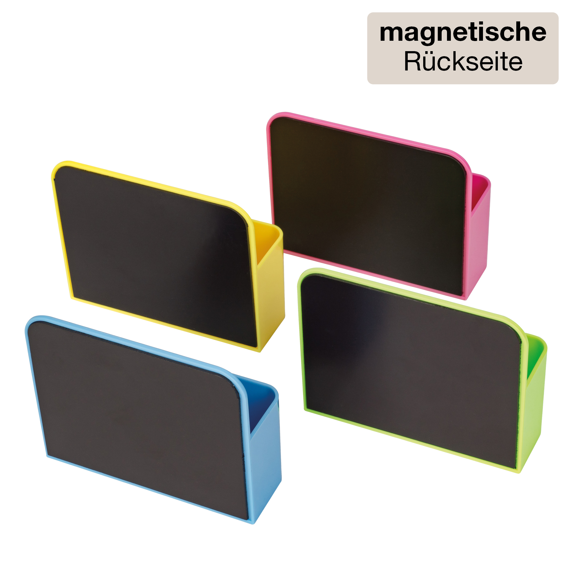 Set Utensilien-Boxen mit Fächer, magnetisch, 4-tlg.