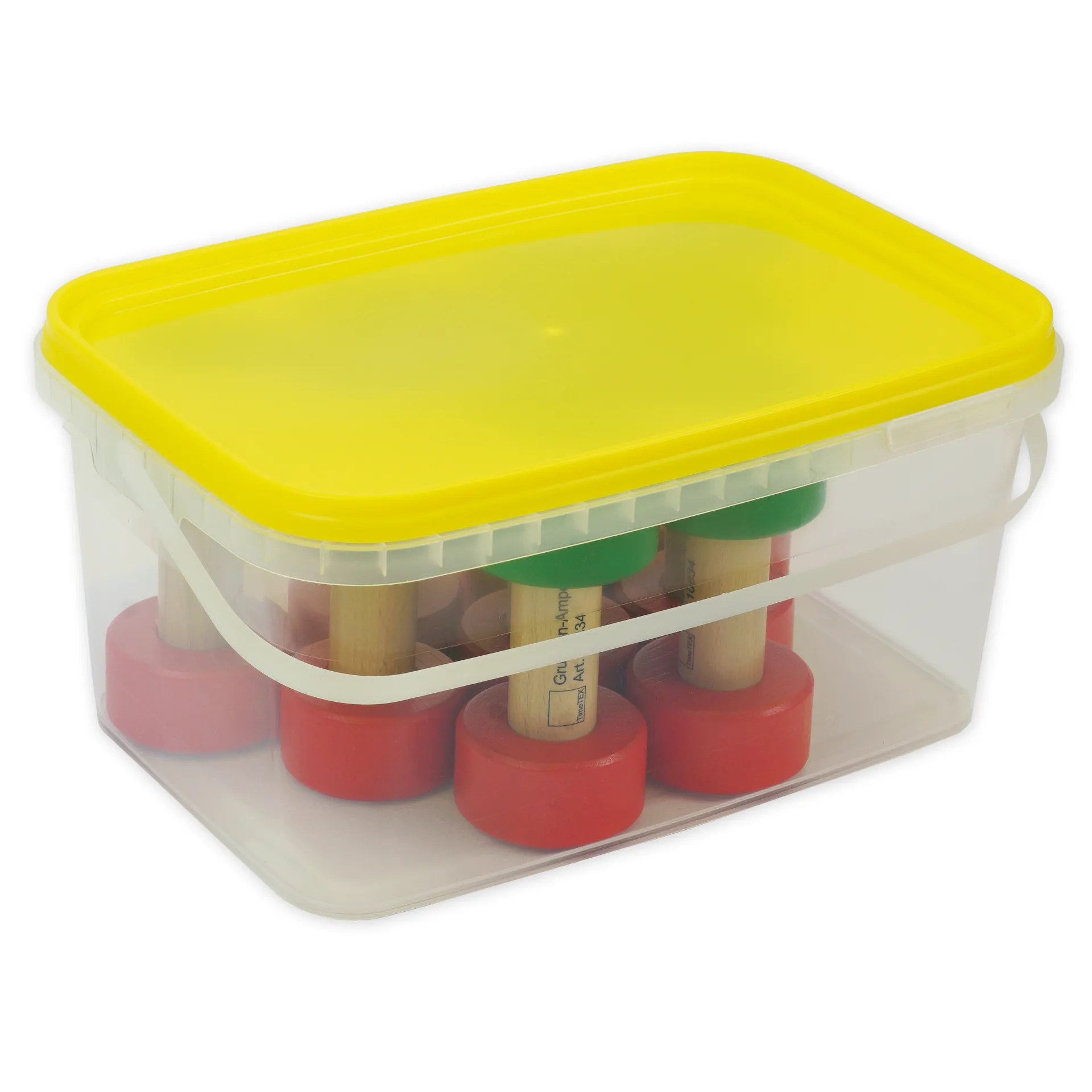 Klassensatz Gruppen-Ampel aus Holz, 8-tlg., in Stapel-Box