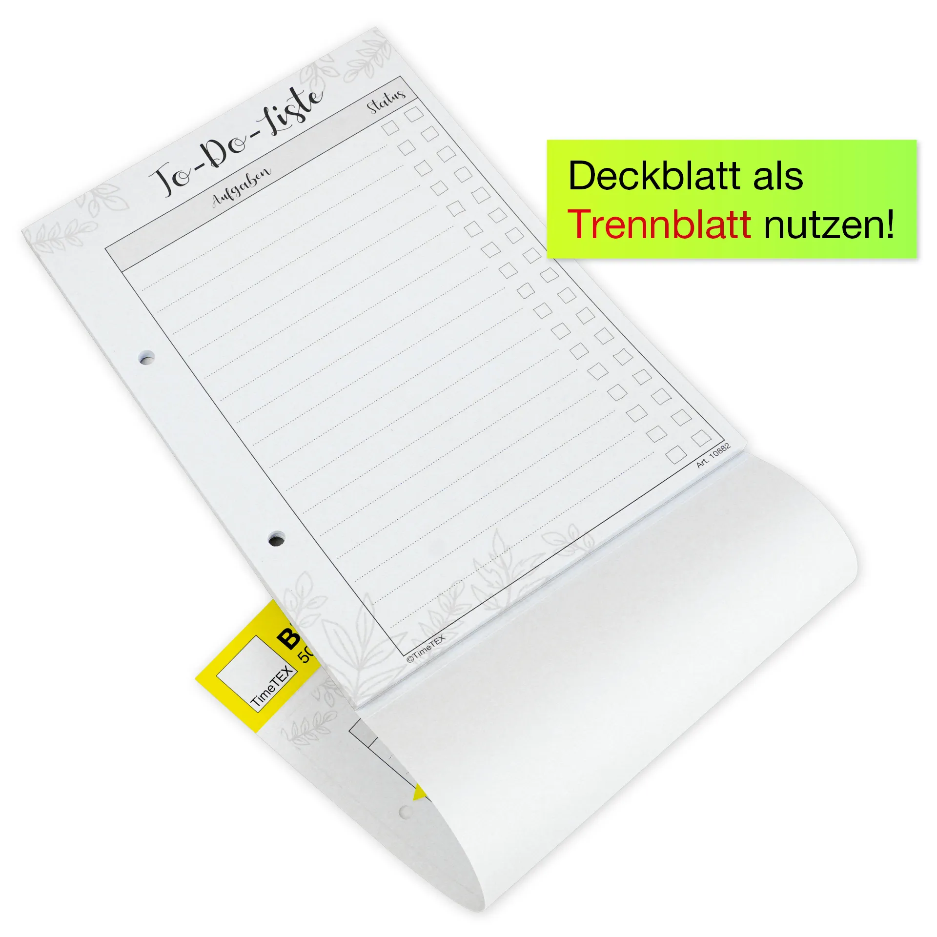 Block To-Do-Liste A5, 50 Blatt