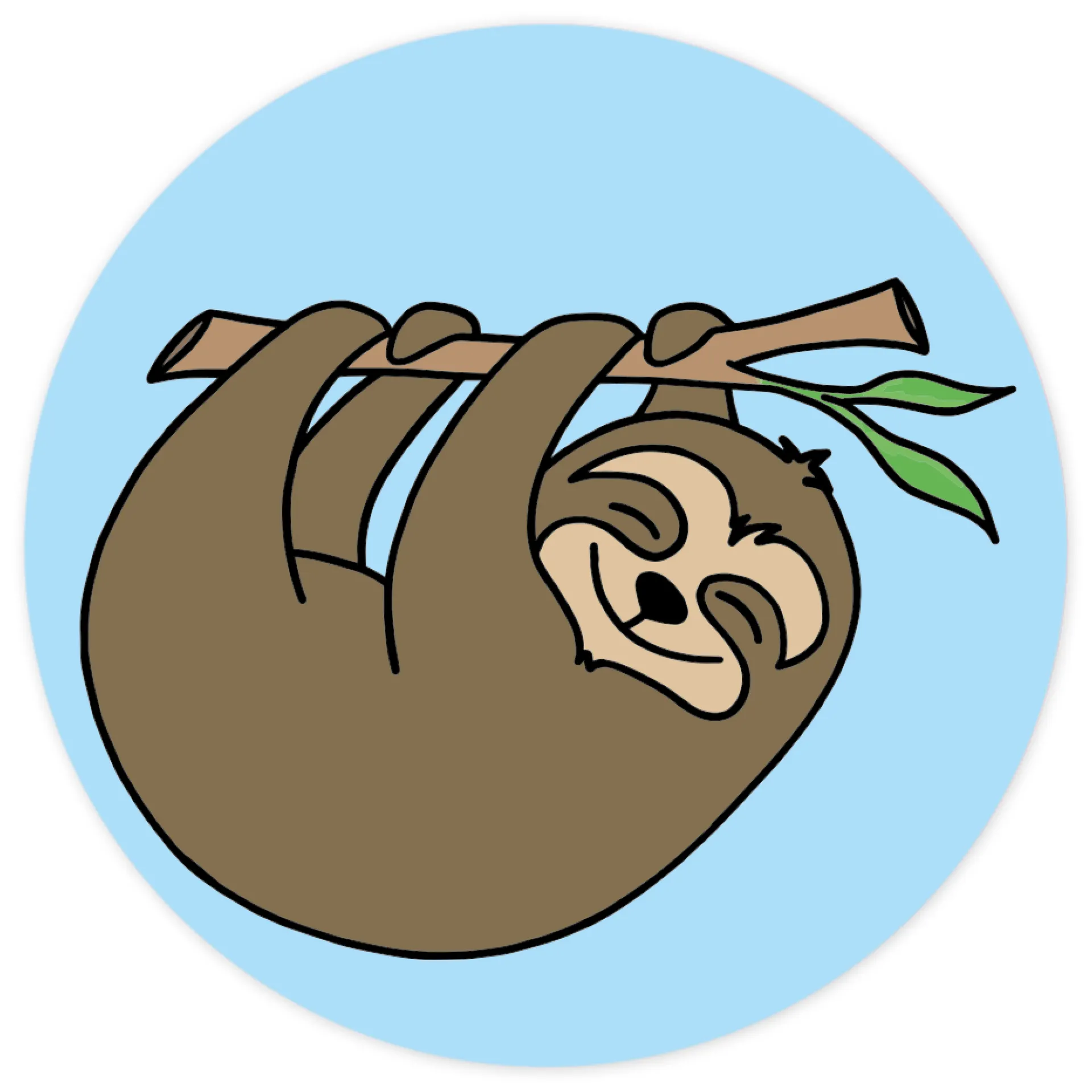 Belobigungs-Aufkleber "Faultier" in Spender-Box, 500 Stück