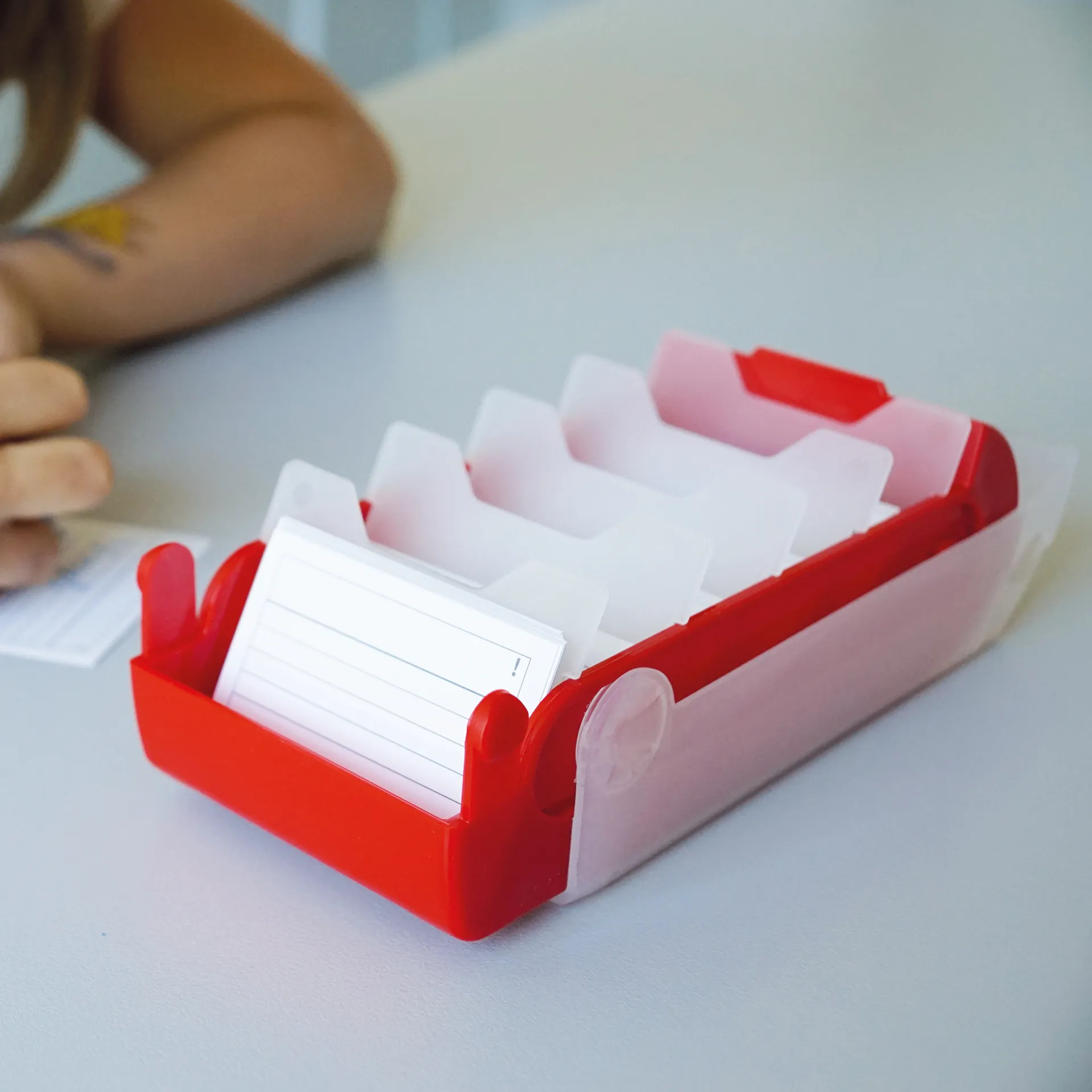 Lern-Karteikasten Kunststoff für A8