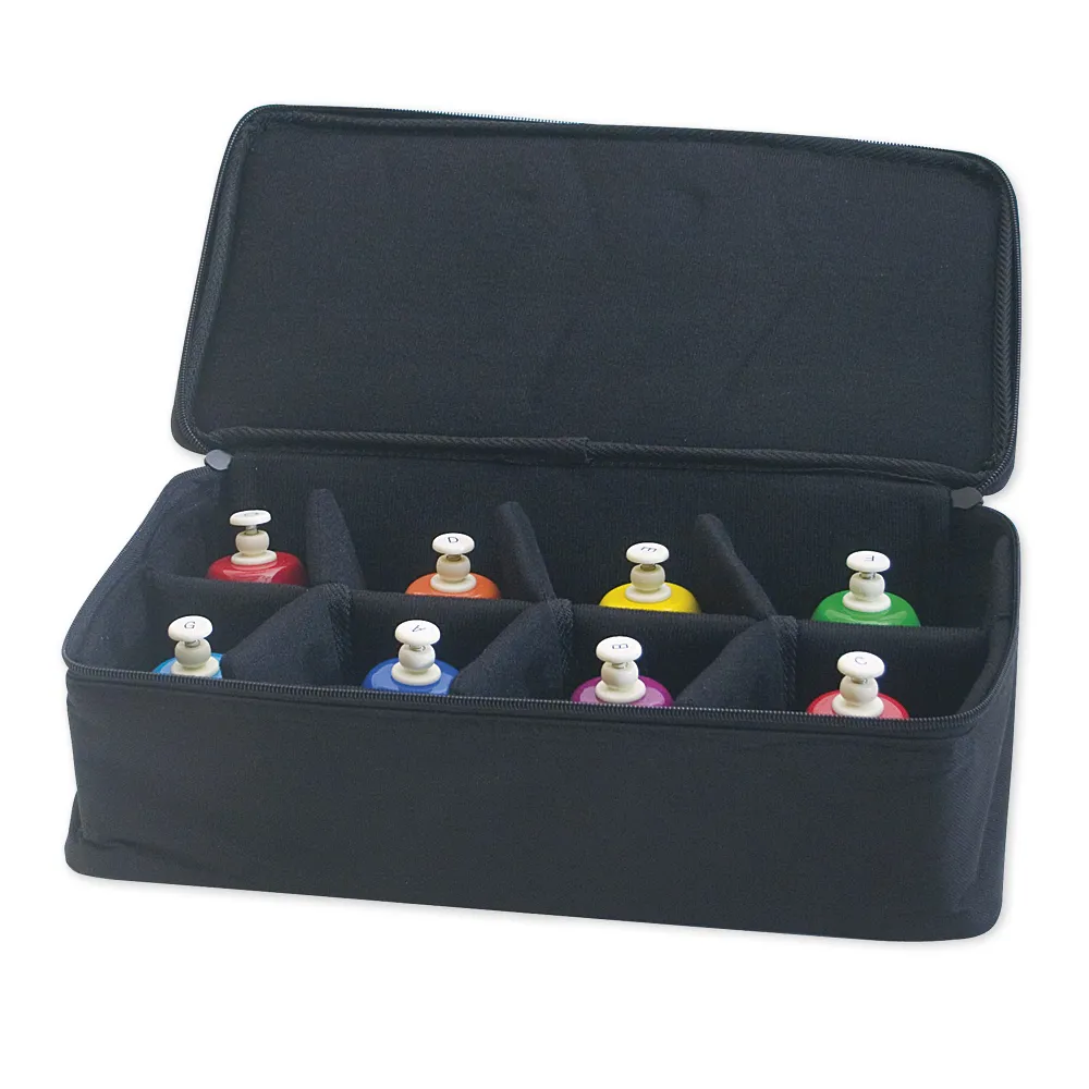 Set Schlagglocken, bunt, 8 Stück in Tasche