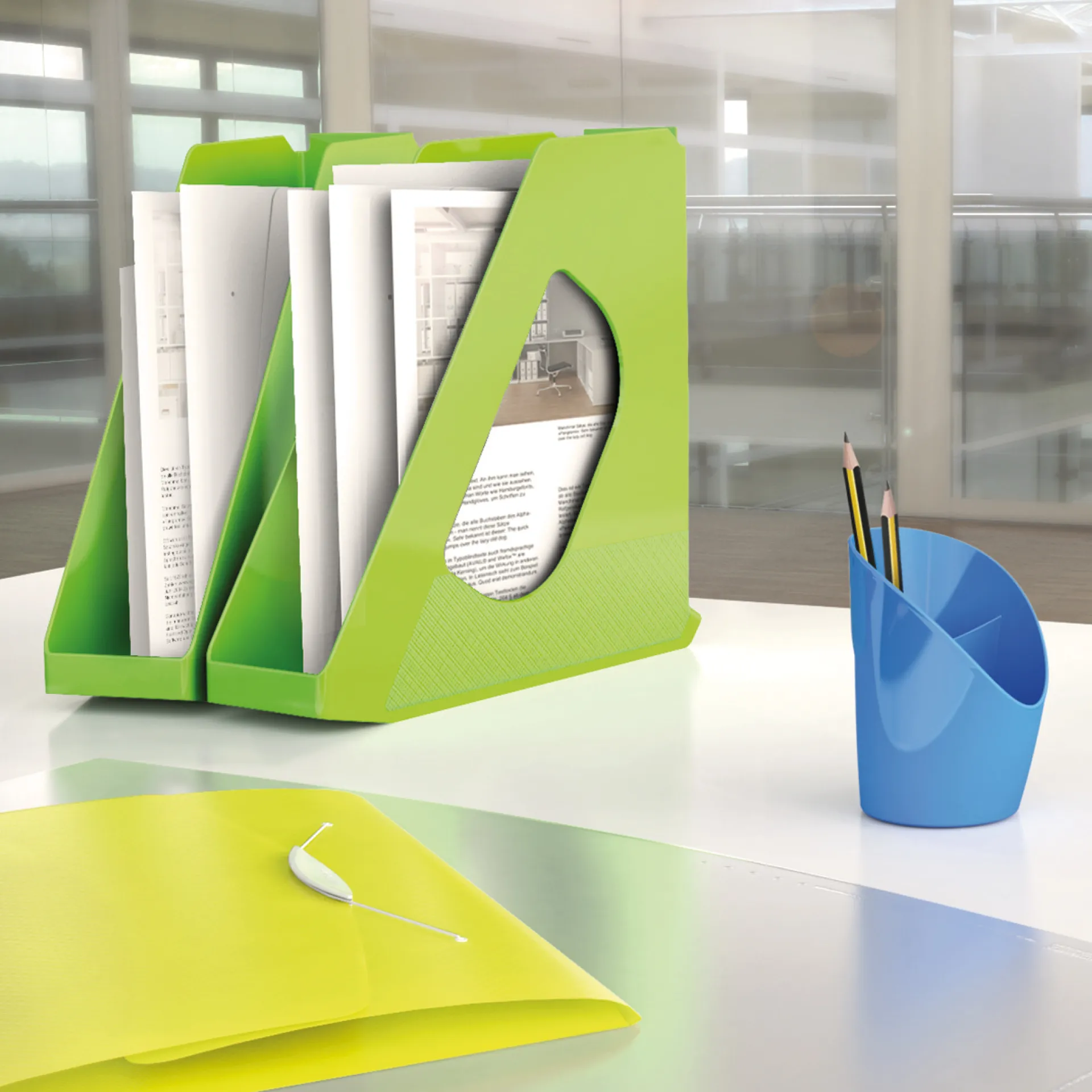 Stehsammler Kunststoff ColorMix, 3-tlg.