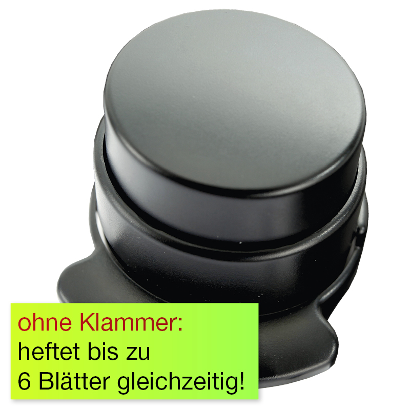 Heftgerät ohne Klammern, rund