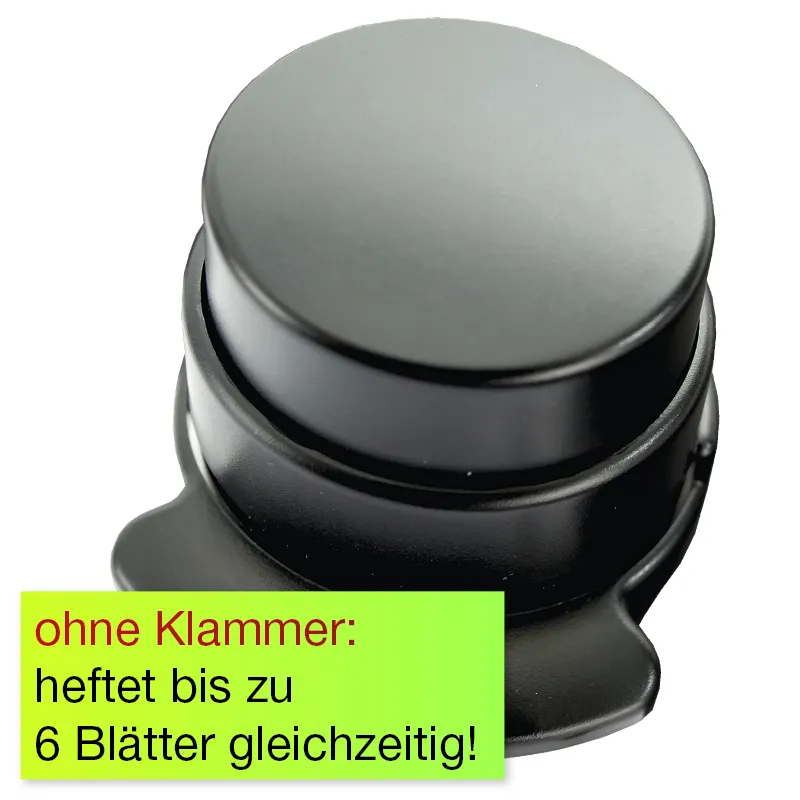 Heftgerät ohne Klammern, rund