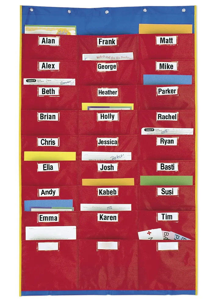 Hänge-Orga-Vorhang mit 27 Einstecktaschen