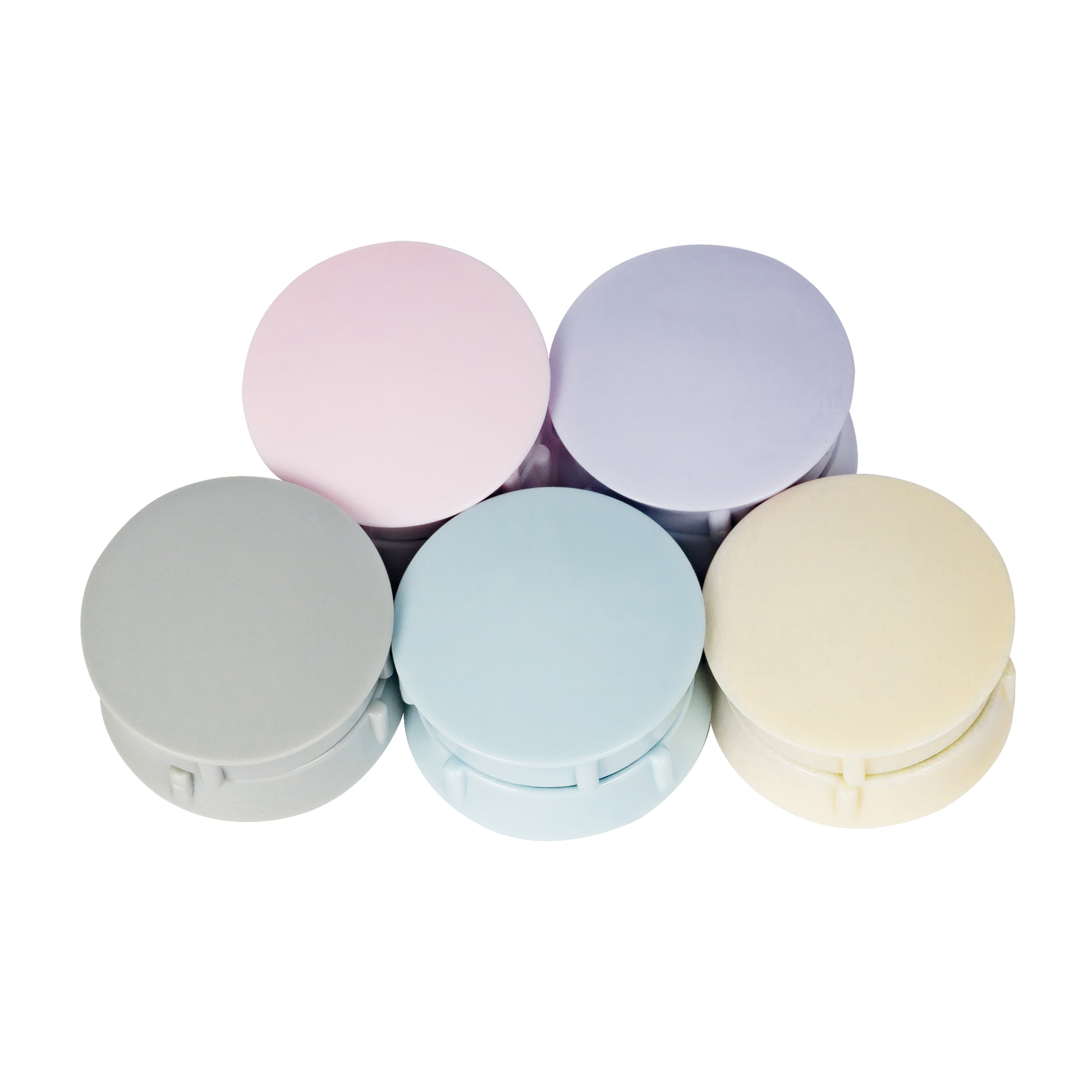 Set Haft-Magnete 27 mm ø in Box, 10-tlg., pastelfarben