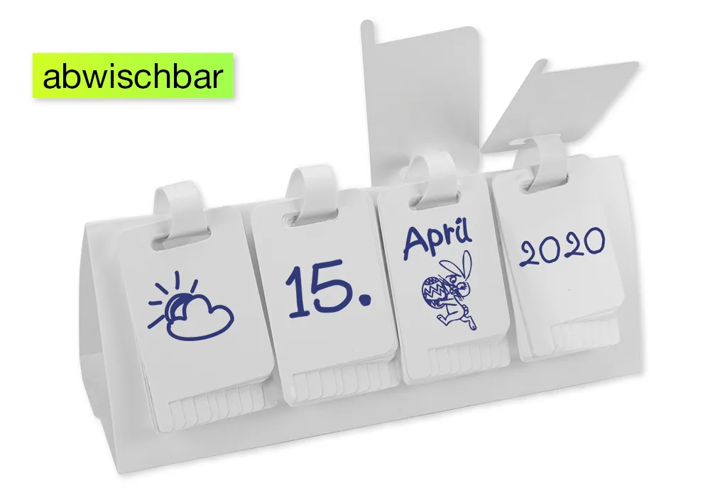 Klapp-Karten blanko, beschriftbar