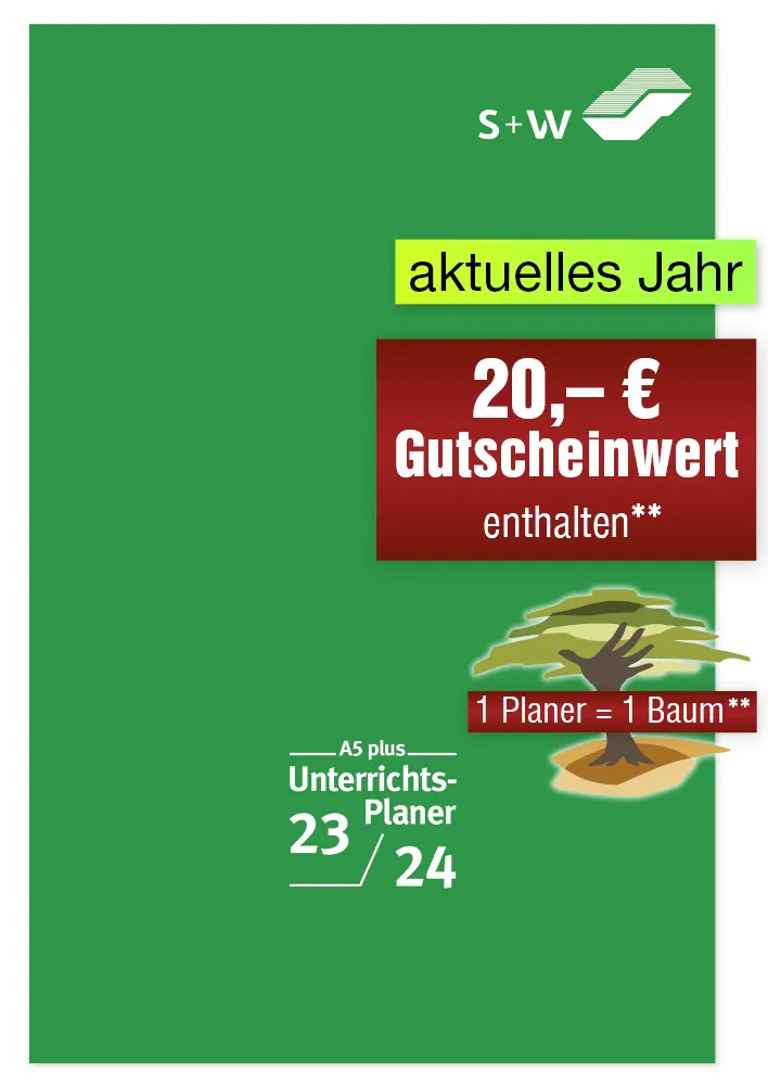 s+w Unterrichts-Planer A5++ 25/26