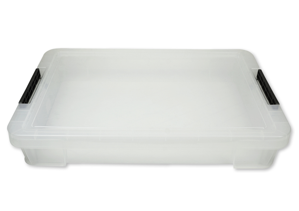 Kunststoff-Box stapelbar, transparent, 12 Liter (A3)