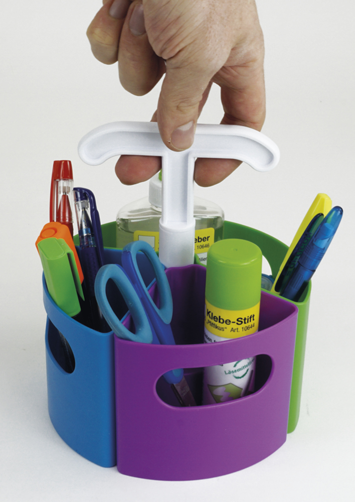 Tisch-Organizer "Basic", Kunststoff, 4-tlg.