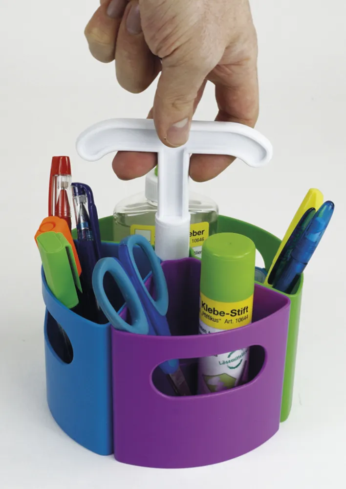 Tisch-Organizer "Basic", Kunststoff, 4-tlg.